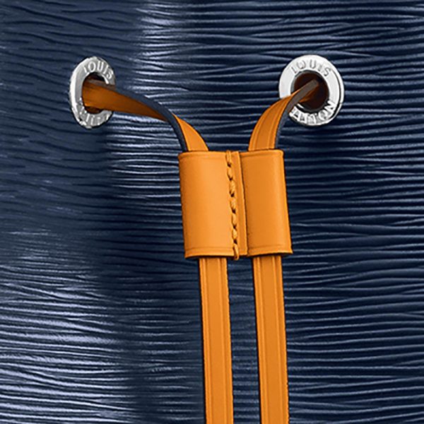 LV water ripple grain leather with saffron yellow single shoulder crossbody bag - Image 5