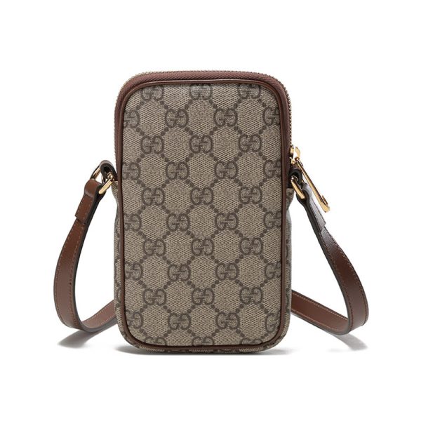 Gucci Mini Canvas Leather Shoulder Bag - Image 5