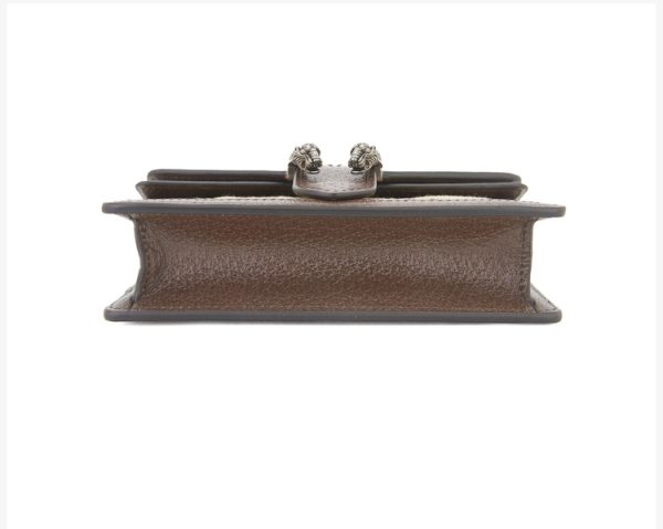 Gucci mini camel/ebony canvas shoulder crossbody bag - Image 4