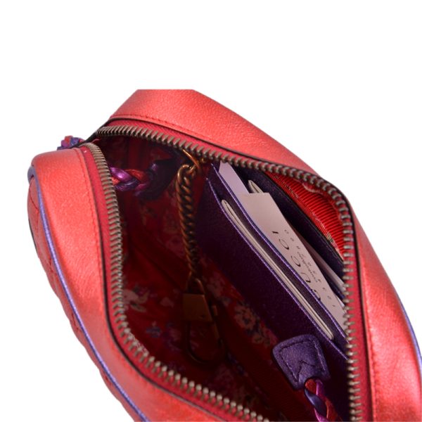 Gucci cowhide embossed woven bag, single shoulder crossbody bag - Image 5
