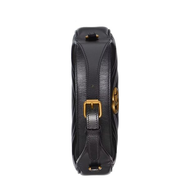 Gucci Black Quilted Leather Shoulder Bag - Image 5