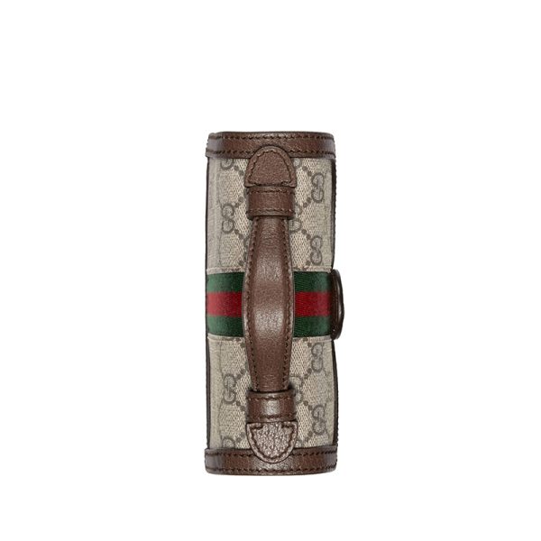 Gucci Mini Ebony Beige Canvas Shoulder Bag - Image 5