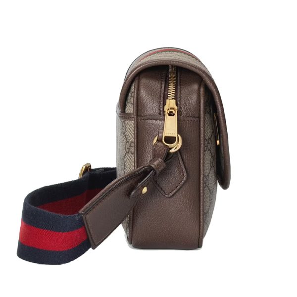 Gucci Mini Beige/Ebony Canvas with Leather Shoulder Cross Bag - Image 5