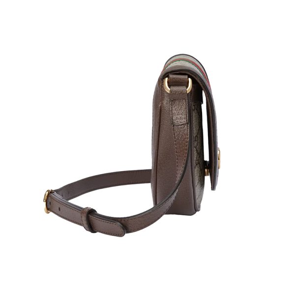 Gucci Mini Beige/Ebony Canvas/Leather Shoulder Bag - Image 5