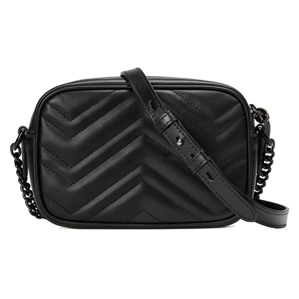 Gucci Black Leather Cross Shoulder Bag - Image 5