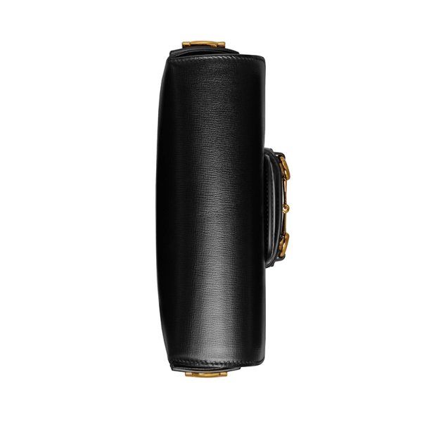 Gucci Mini Black Leather Shoulder Bag - Image 5