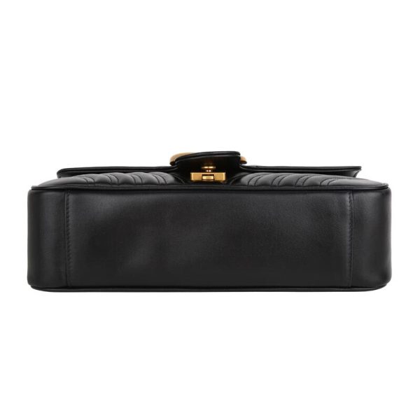 Gucci black cowhide single shoulder diagonal cross bag - Image 5
