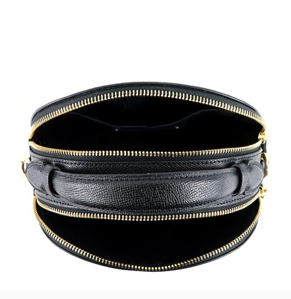 Coach Black Leather Printed Cross Shoulder Bag - Image 5