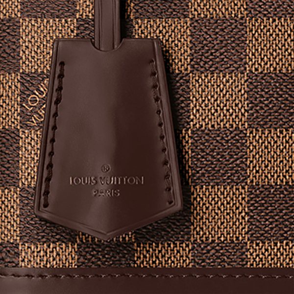 LV ebony checkerboard canvas leather single shoulder diagonal cross handbag - Image 5