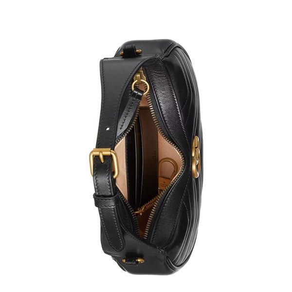 Gucci Black Quilted Leather Shoulder Bag - Image 6