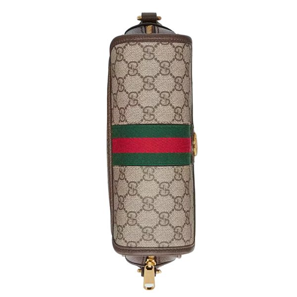 Gucci Mini Beige/Ebony Canvas with Leather Shoulder Cross Bag - Image 6