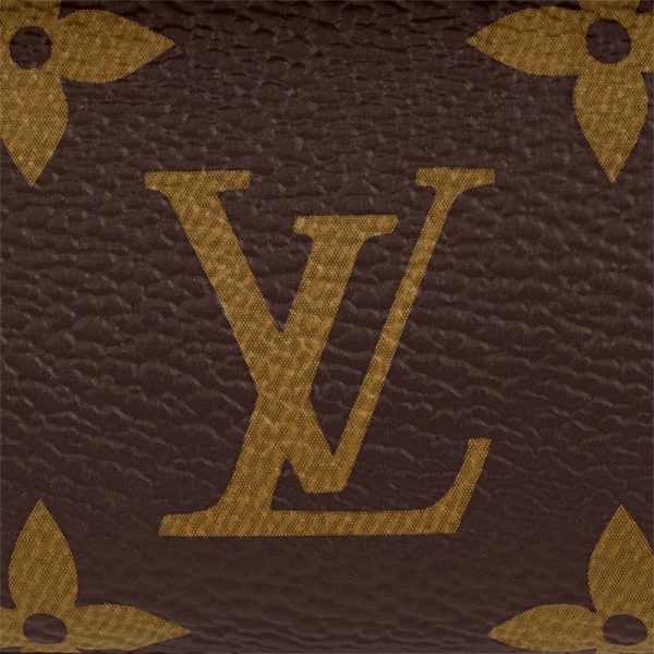 LV brown canvas vintage gold shoulder bag - Image 6