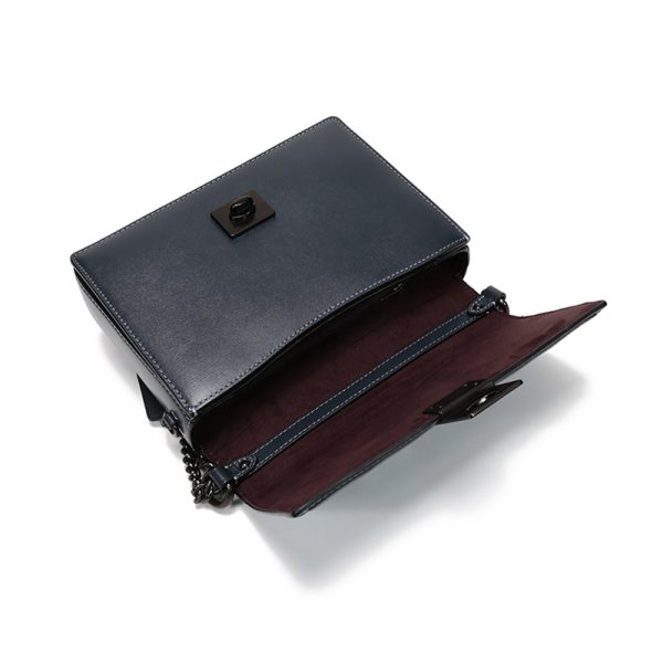 Coach Leather Hatton Small Square Handheld Shoulder Bag - Image 6