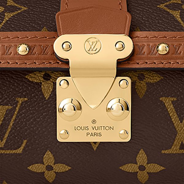LV brown presbyopia detachable shoulder strap, hand-held diagonal cross cylindrical shoulder bag - Image 6