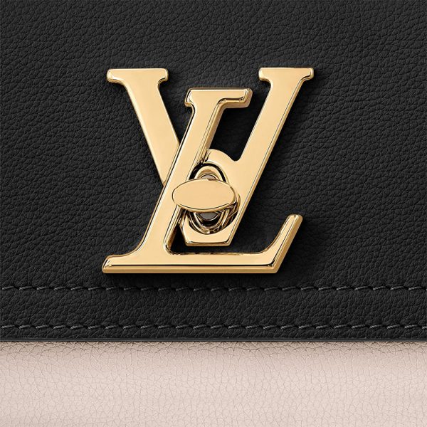 LV black cowhide gold buckle gold chain flip open single shoulder diagonal cross bag - Image 6