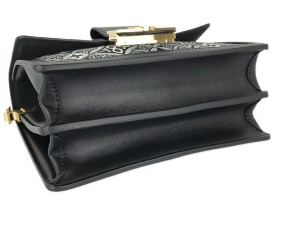 LVDauphine black fabric/leather shoulder bag - Image 5
