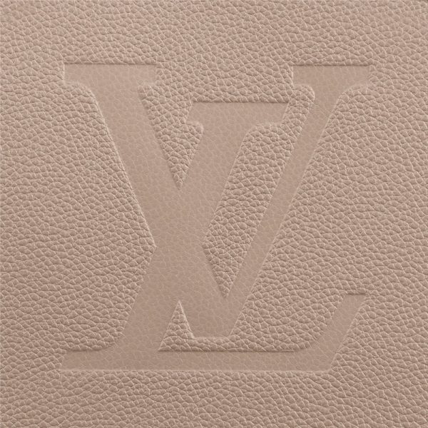 LV medium beige embossed grain cowhide gold buckle shoulder bag - Image 6