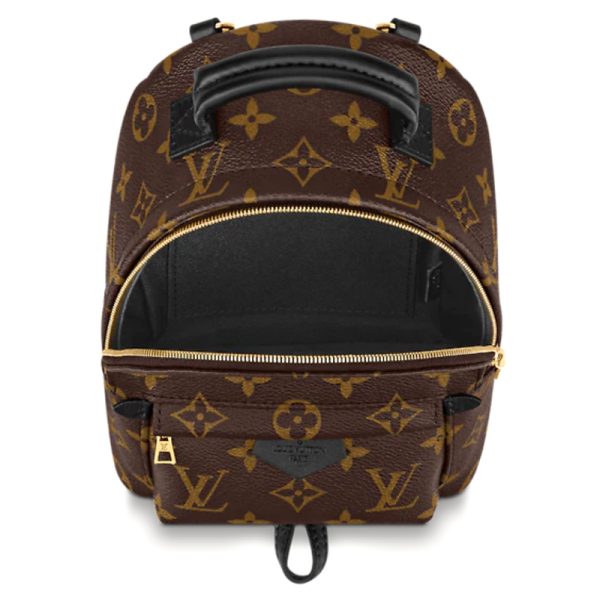 LV Brown Presbyopia Canvas/Leather Backpack - Image 5
