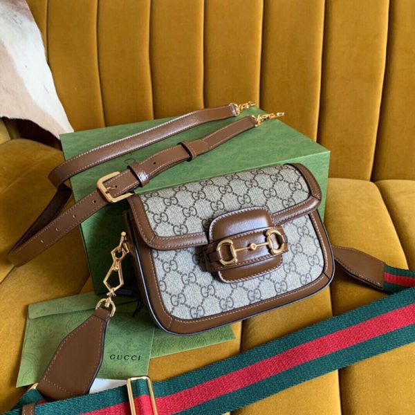 Gucci mini beige canvas retro flip shoulder crossbody bag - Image 6