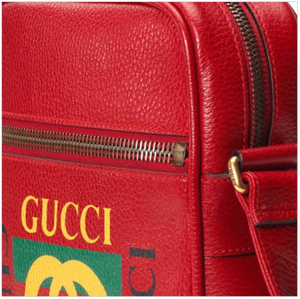 Gucci Red Leather Classic Letter Shoulder Bag Crossbody Bag - Image 6