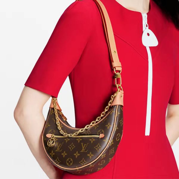 LV Horn Pea Classic Old Flower Chain Shoulder Bag - Image 5