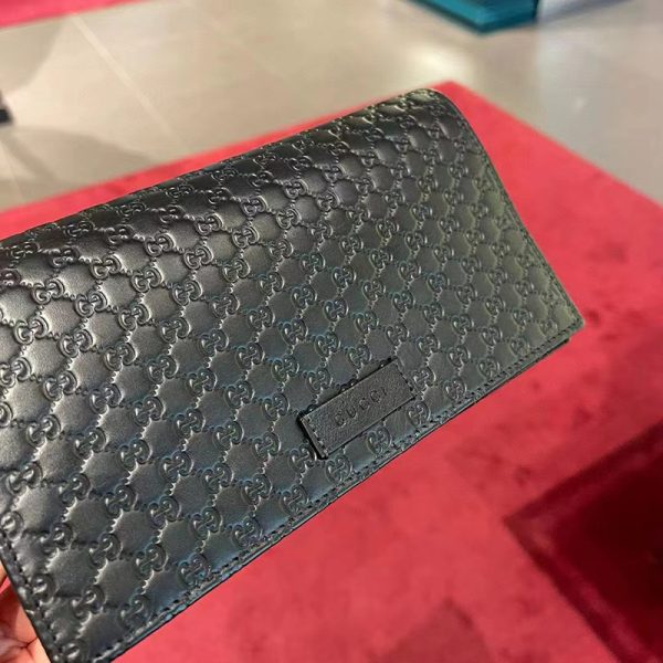 Gucci calf leather double G-patterned embossed diagonal cross bag - Image 6