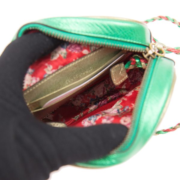 Gucci mini laminated cowhide single shoulder crossbody handbag - Image 6