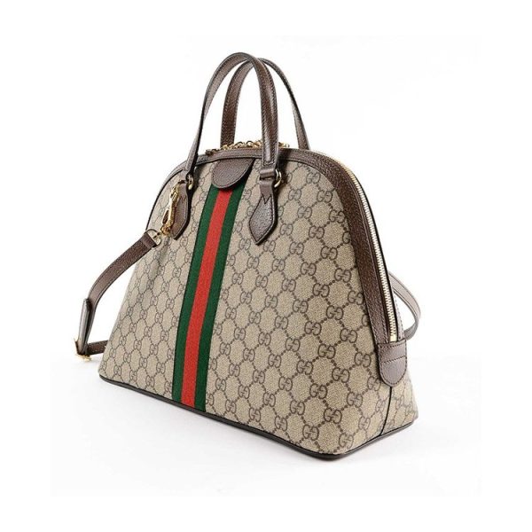 Gucci GG Medium Canvas/Leather Handbag - Image 6