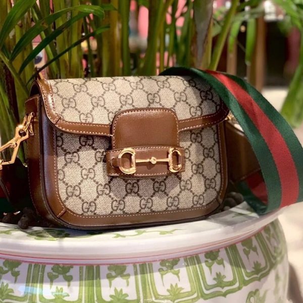 Gucci mini beige canvas retro flip shoulder crossbody bag - Image 7