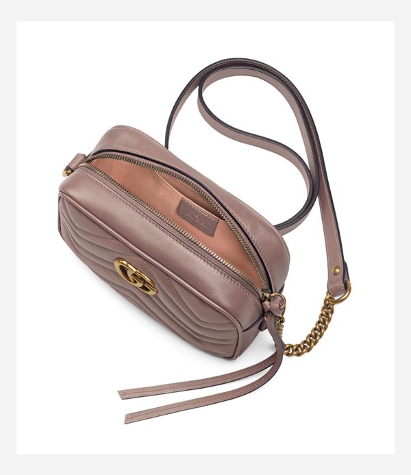 Gucci Mini Double G Water Ripple Chain Shoulder Cross Bag - Image 7