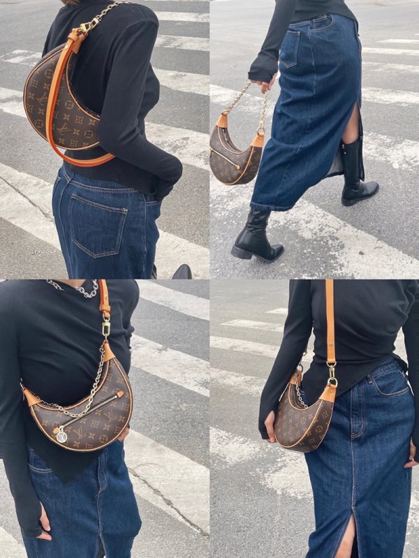 LV Horn Pea Classic Old Flower Chain Shoulder Bag - Image 6