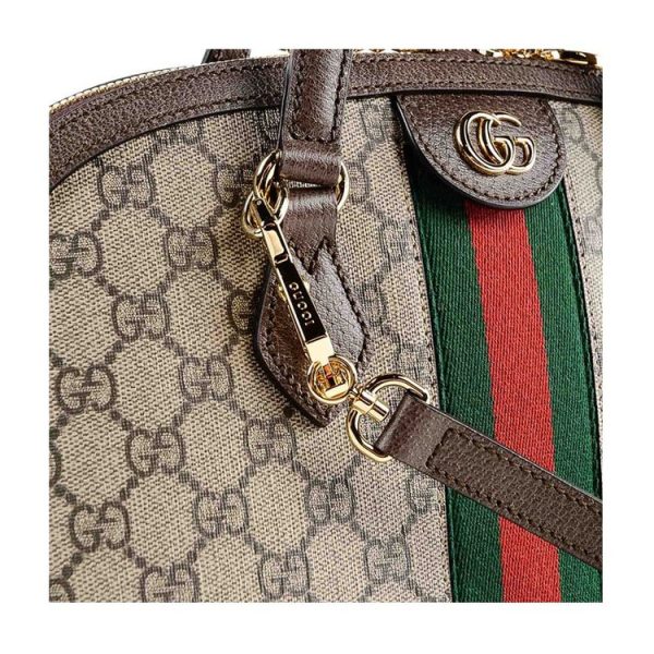 Gucci GG Medium Canvas/Leather Handbag - Image 7