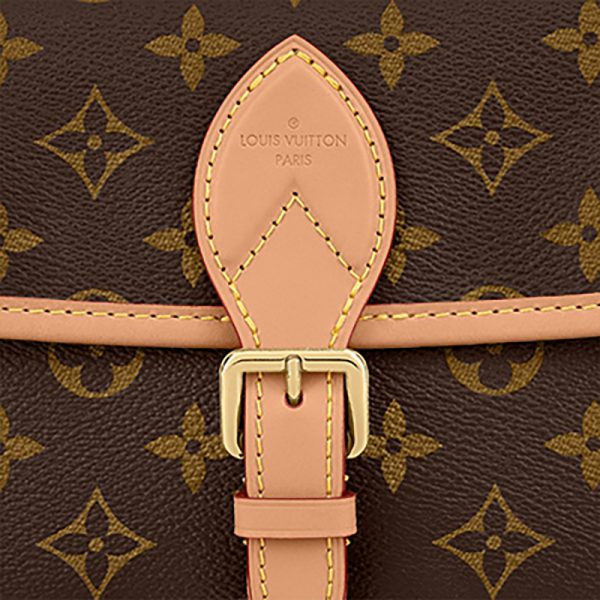 LV vintage print canvas fabric single shoulder diagonal cross bag - Image 7