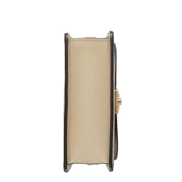 Gucci mini beige vintage canvas leather shoulder bag - Image 7