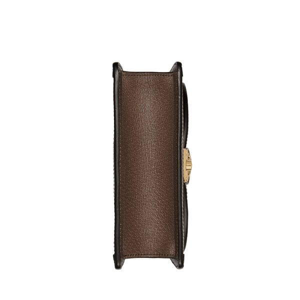 Gucci Mini Ebony Beige Canvas Shoulder Bag - Image 7
