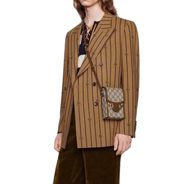 Gucci Mini Canvas with Leather Handheld Shoulder Bag - Image 7