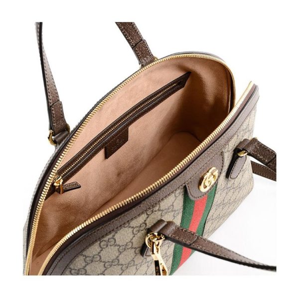 Gucci GG Medium Canvas/Leather Handbag - Image 8