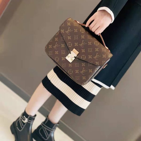 LV vintage canvas METIS handbag, messenger crossbody bag - Image 8